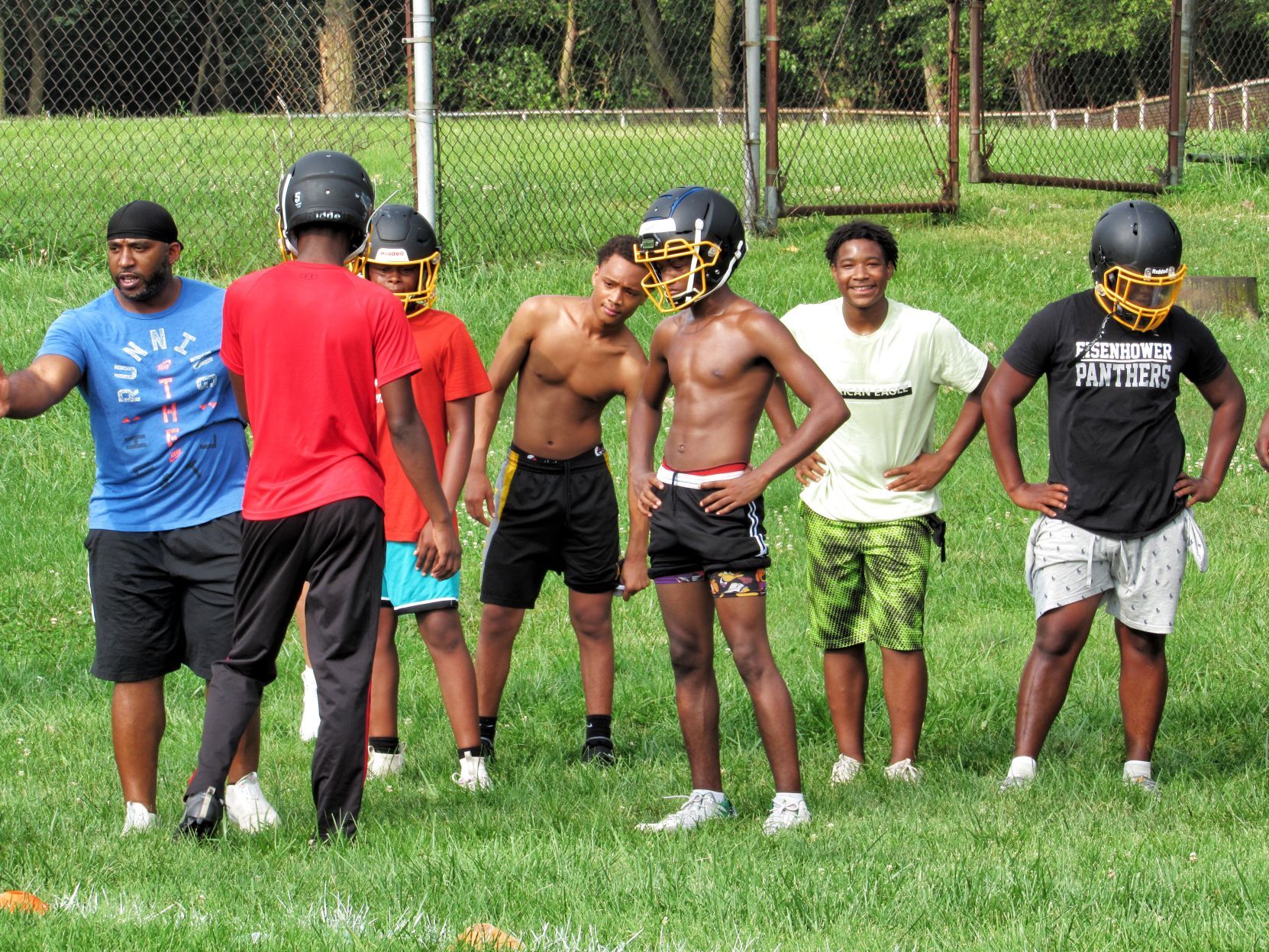 First Eisenhower fall football practice 06